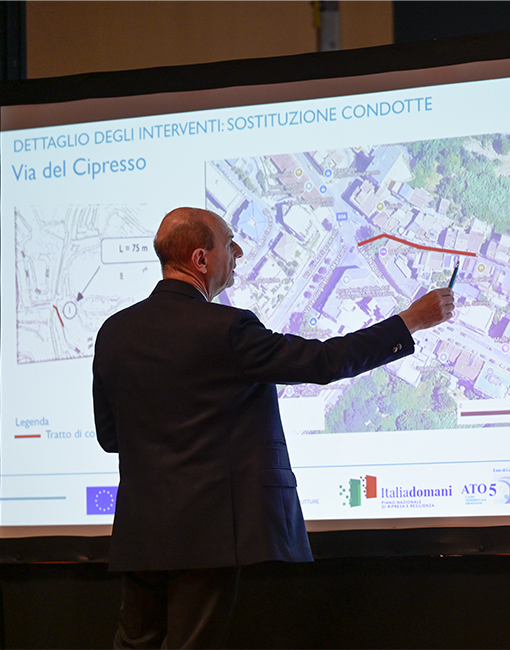 Presentazione progetto PNRR idrico nei Comuni di Frosinone, Cervaro e Ferentino 